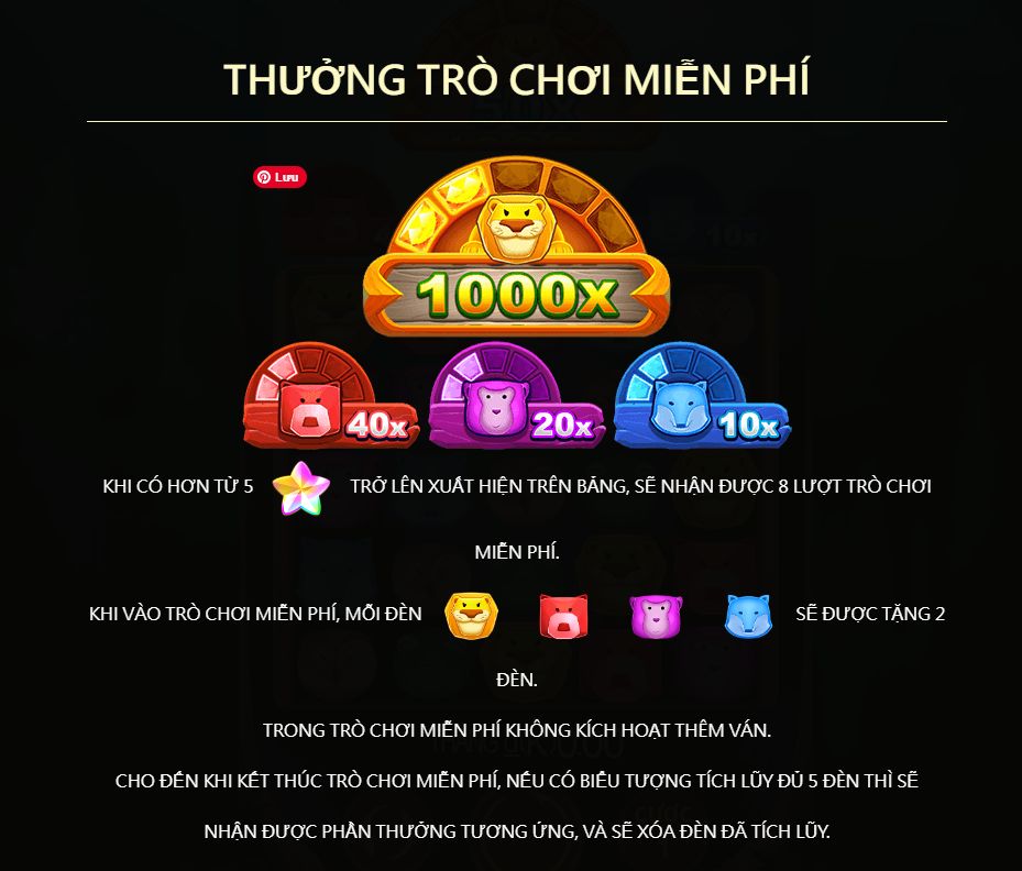 Khám phá trò chơi đổi thưởng hấp dẫn Jungle tại 24n.vip, nơi bạn sẽ bước vào thế giới hoang dã với những loài động vật dễ thương và có cơ hội nhận những phần thưởng lớn.